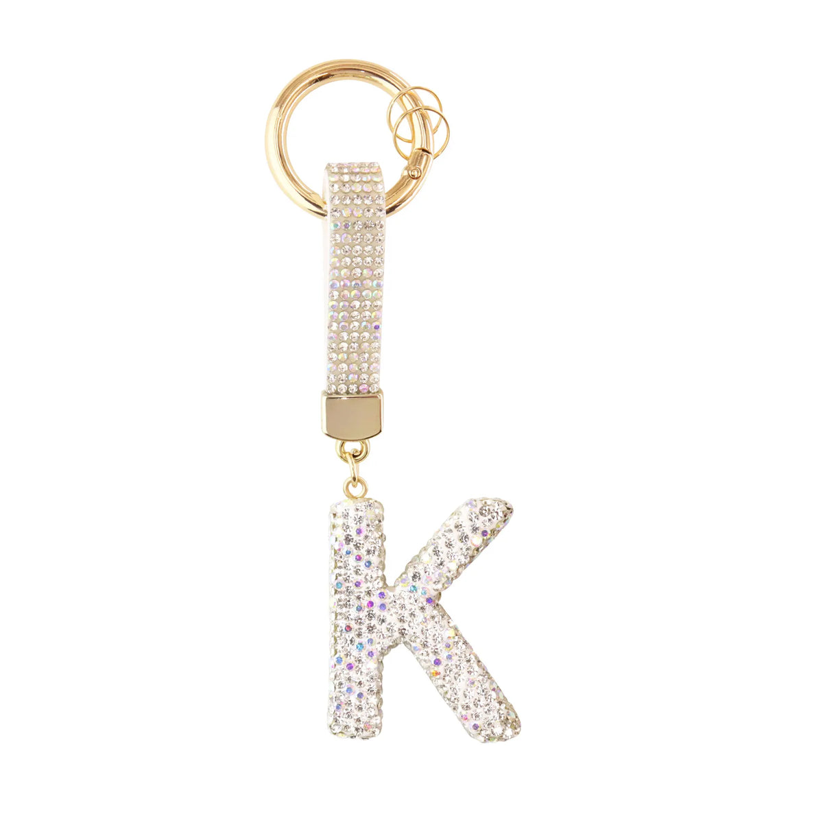Sparkle Initial ¨C Bag Charm (Silver)