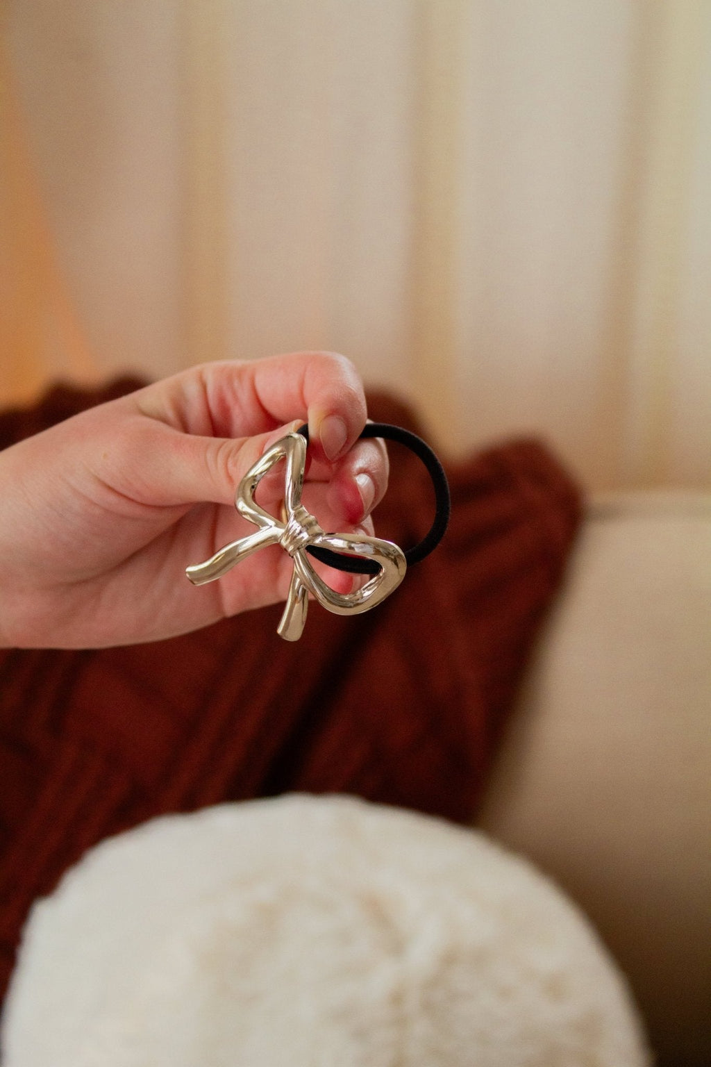Gilded Bow Ponytail Cuff