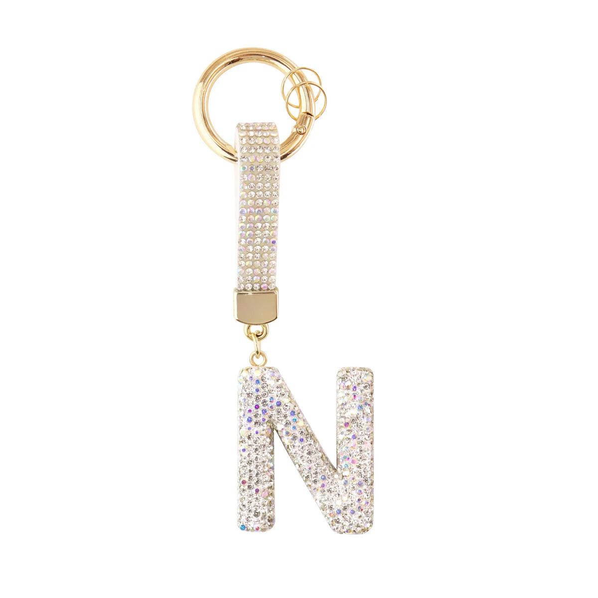 Sparkle Initial ¨C Bag Charm (Silver)