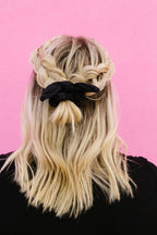 Hexagon Athletic Scrunchie in Black