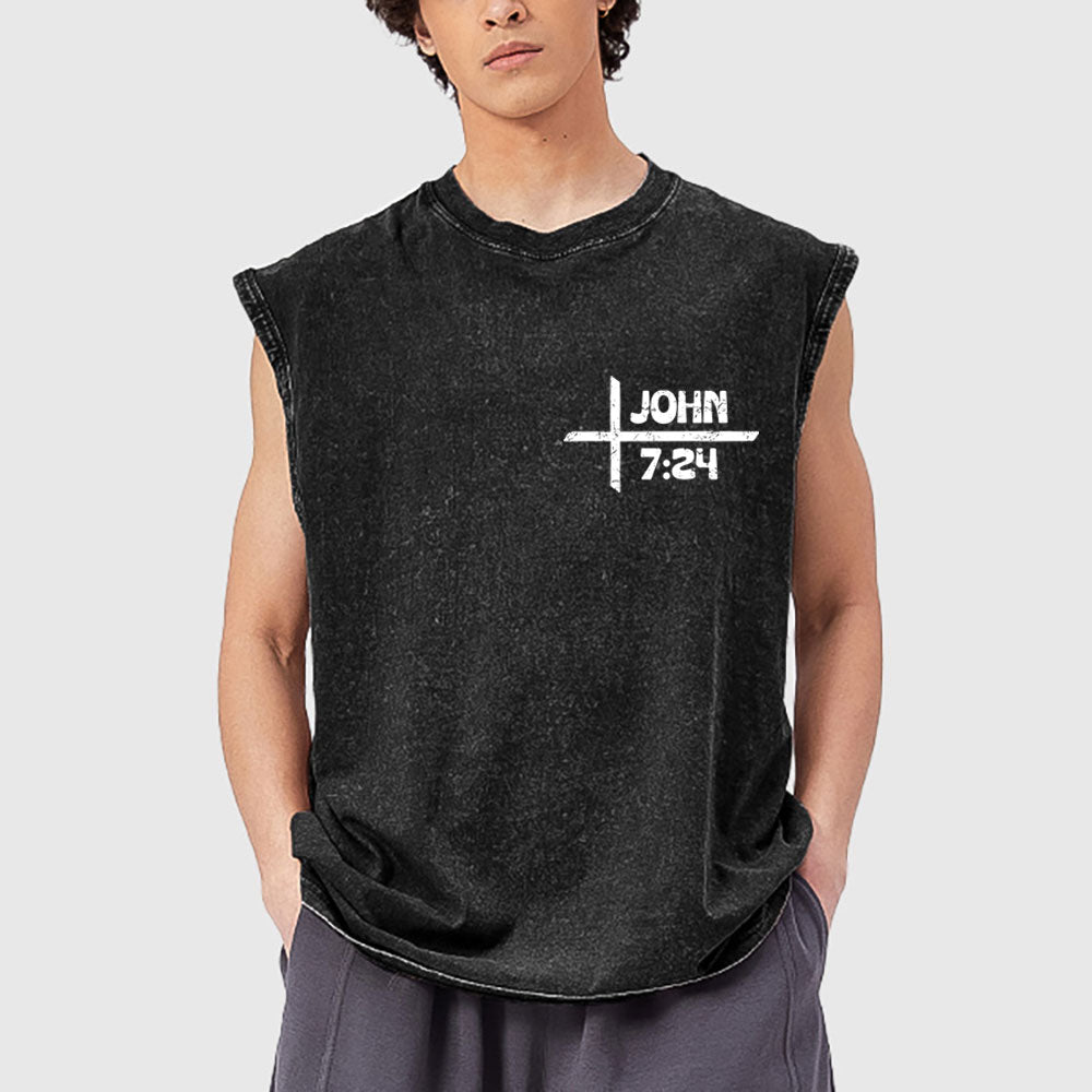 Christian & Tattooed Christian Washed Tank Top