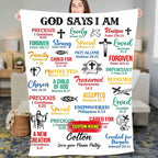 Personalized God Says I Am Blanket