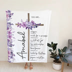 Personalized Bible Verse Christian Blanket