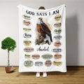 Personalized God Says I Am Christian Blanket
