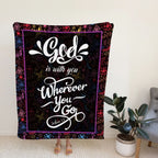 God Is With You Christian Blanket