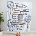 Dreamcatcher Blue Daughter Christian Blanket