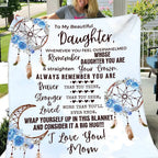 Dreamcatcher Blue Daughter Christian Blanket