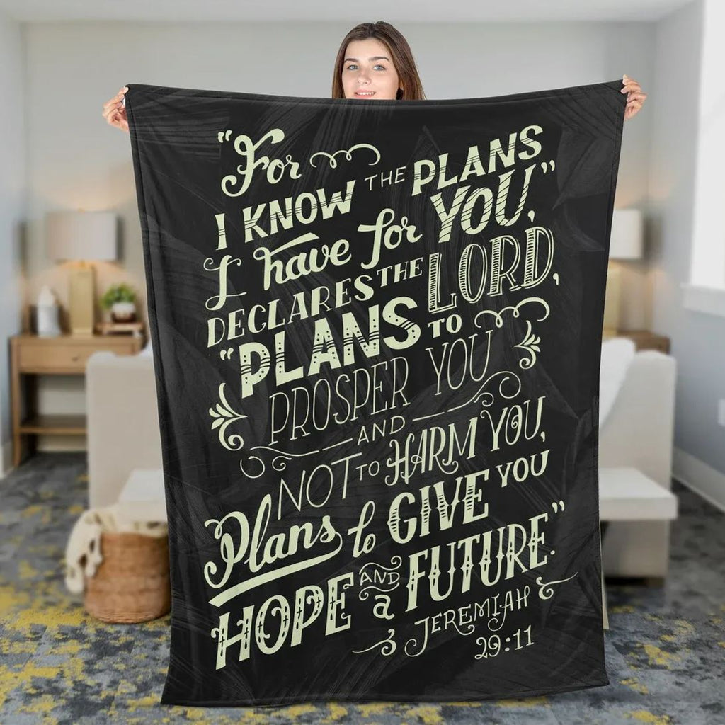 For I Know The Plans Christian Blanket