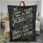 For I Know The Plans Christian Blanket
