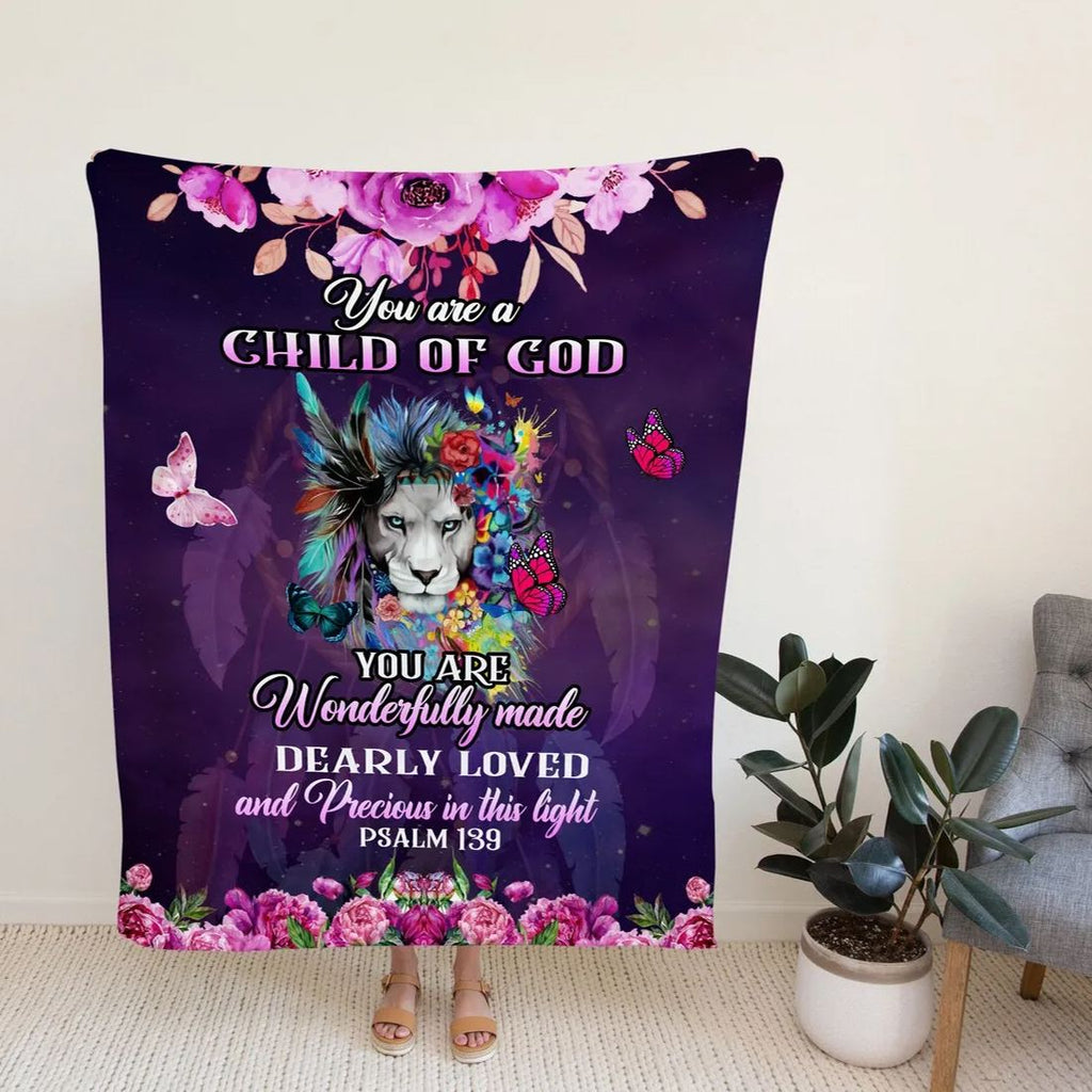 You Are A Child Of God Christian Blanket