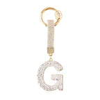 Sparkle Initial ¨C Bag Charm (Silver)