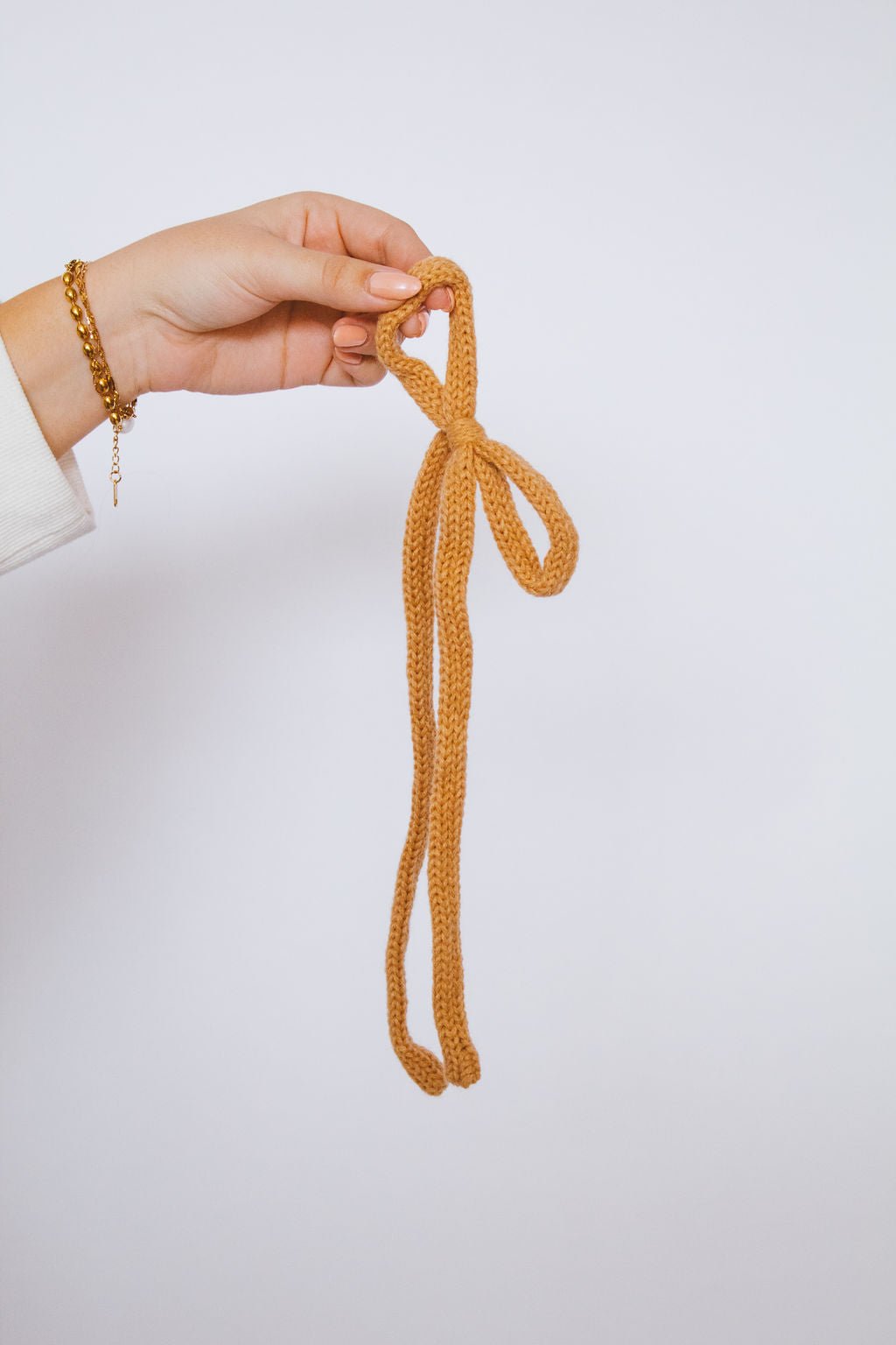 Knit Long Bow Tie