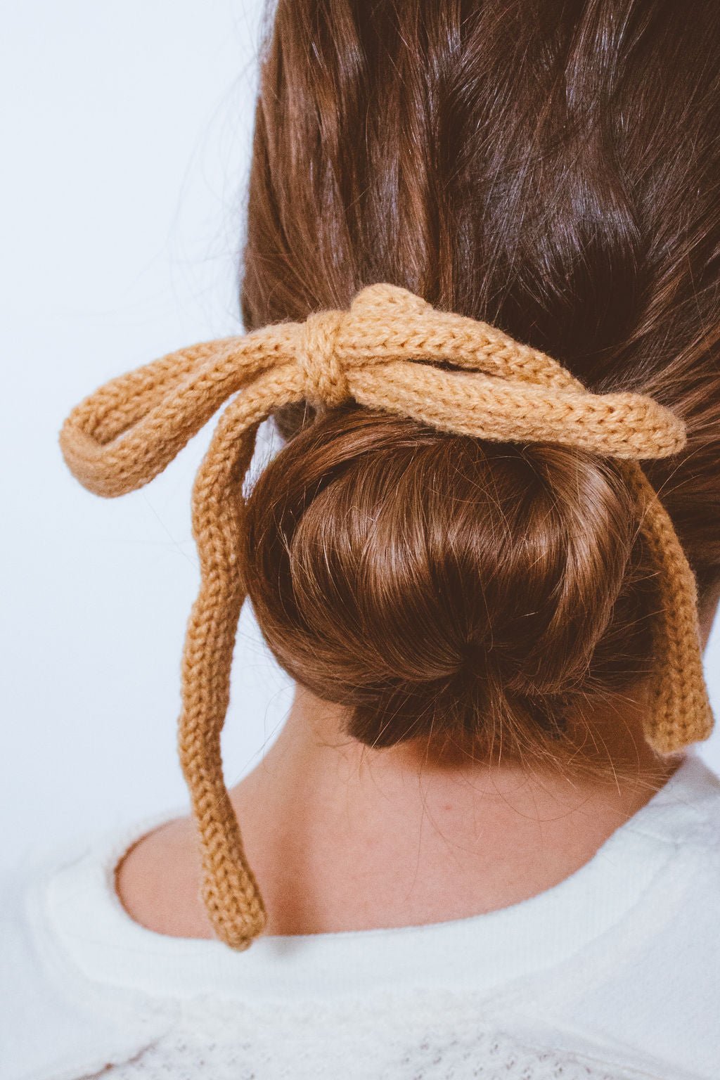 Knit Long Bow Tie
