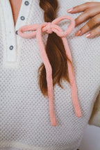 Knit Long Bow Tie