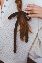 Knit Long Bow Tie