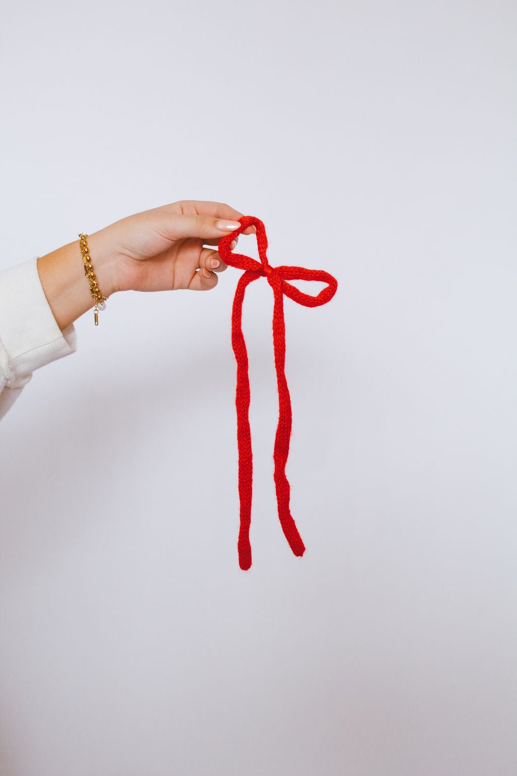 Knit Long Bow Tie