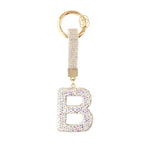 Sparkle Initial ¨C Bag Charm (Silver)