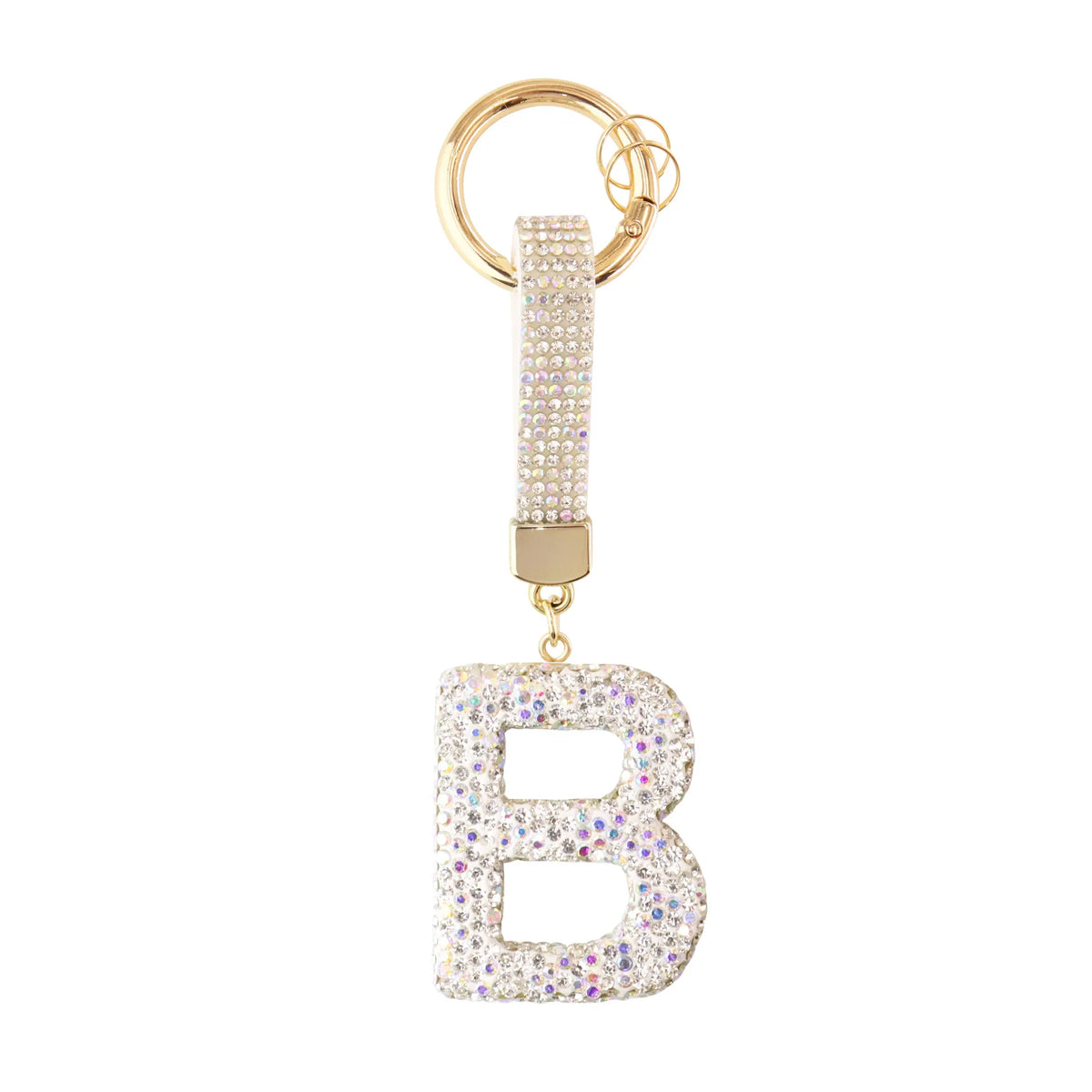 Sparkle Initial ¨C Bag Charm (Silver)