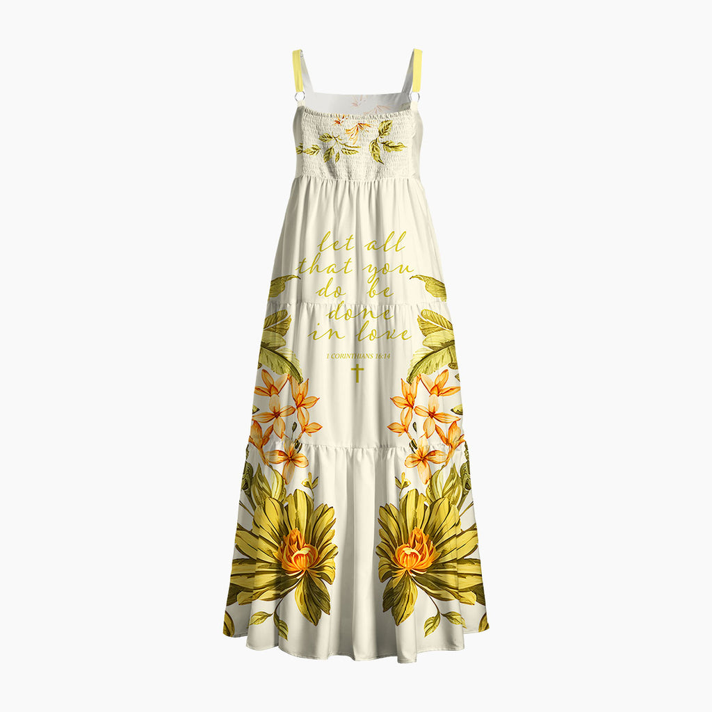 Let All That You Do Be Done In Love Christian Maxi Dress
