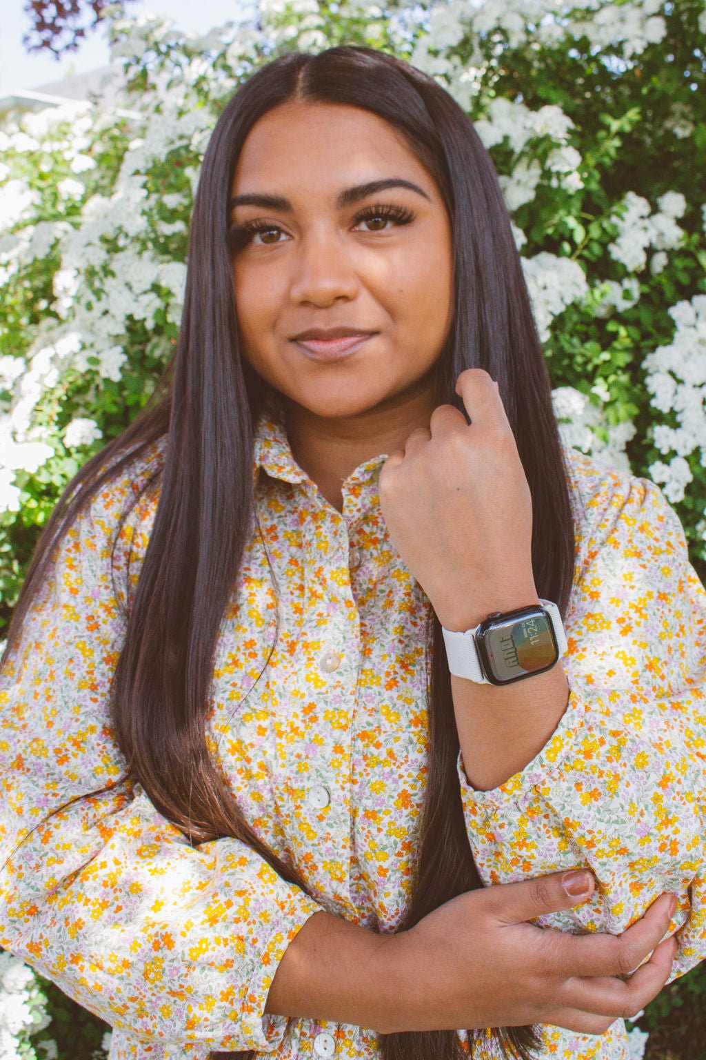 Linen Adjustable Elastic Watch Band