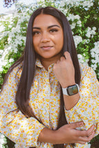 Linen Adjustable Elastic Watch Band