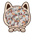 Morandi-Colored Lovely Dog Shaped Wooden Jigsaw Puzzle