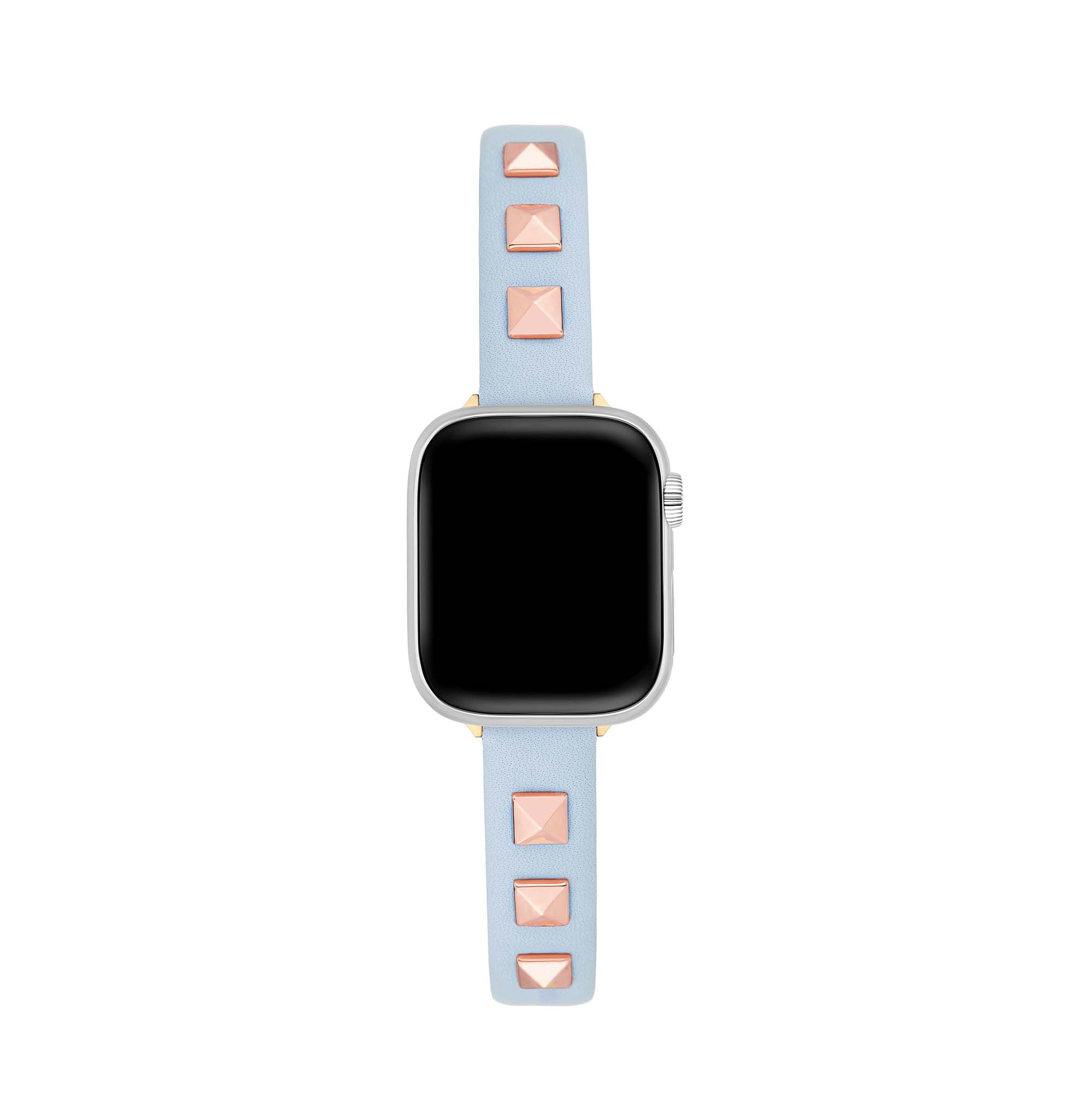 Chic Rivet-Studded Leather Watch Band for Apple Watch