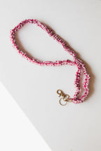 Maroon Checked Lanyard