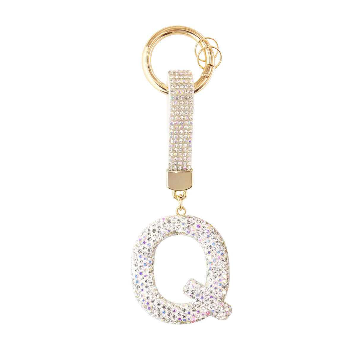 Sparkle Initial ¨C Bag Charm (Silver)