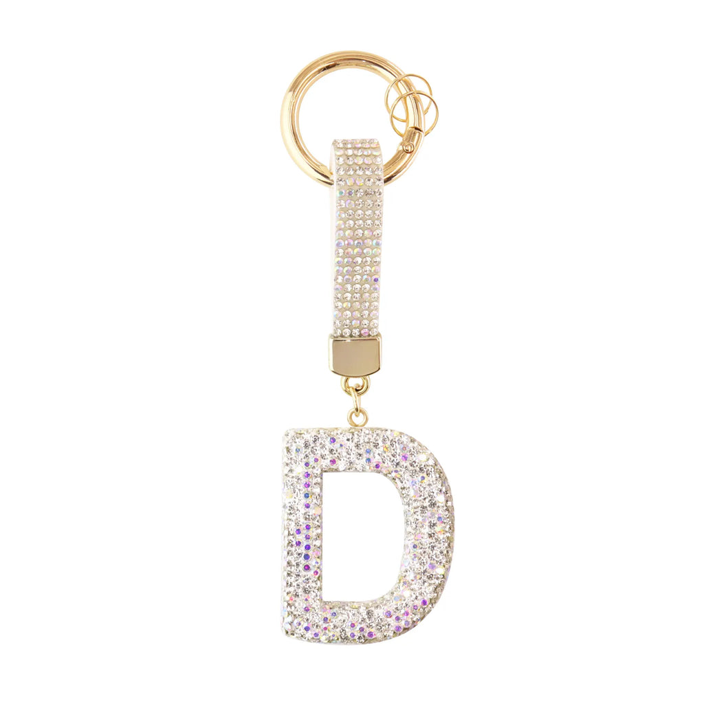 Sparkle Initial ¨C Bag Charm (Silver)