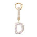 Sparkle Initial ¨C Bag Charm (Silver)