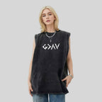 God Is Greater Christian Washed Tank Top