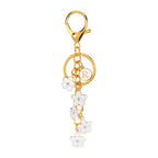 Daisy Flower Initial Letter - Bag Charm (White)