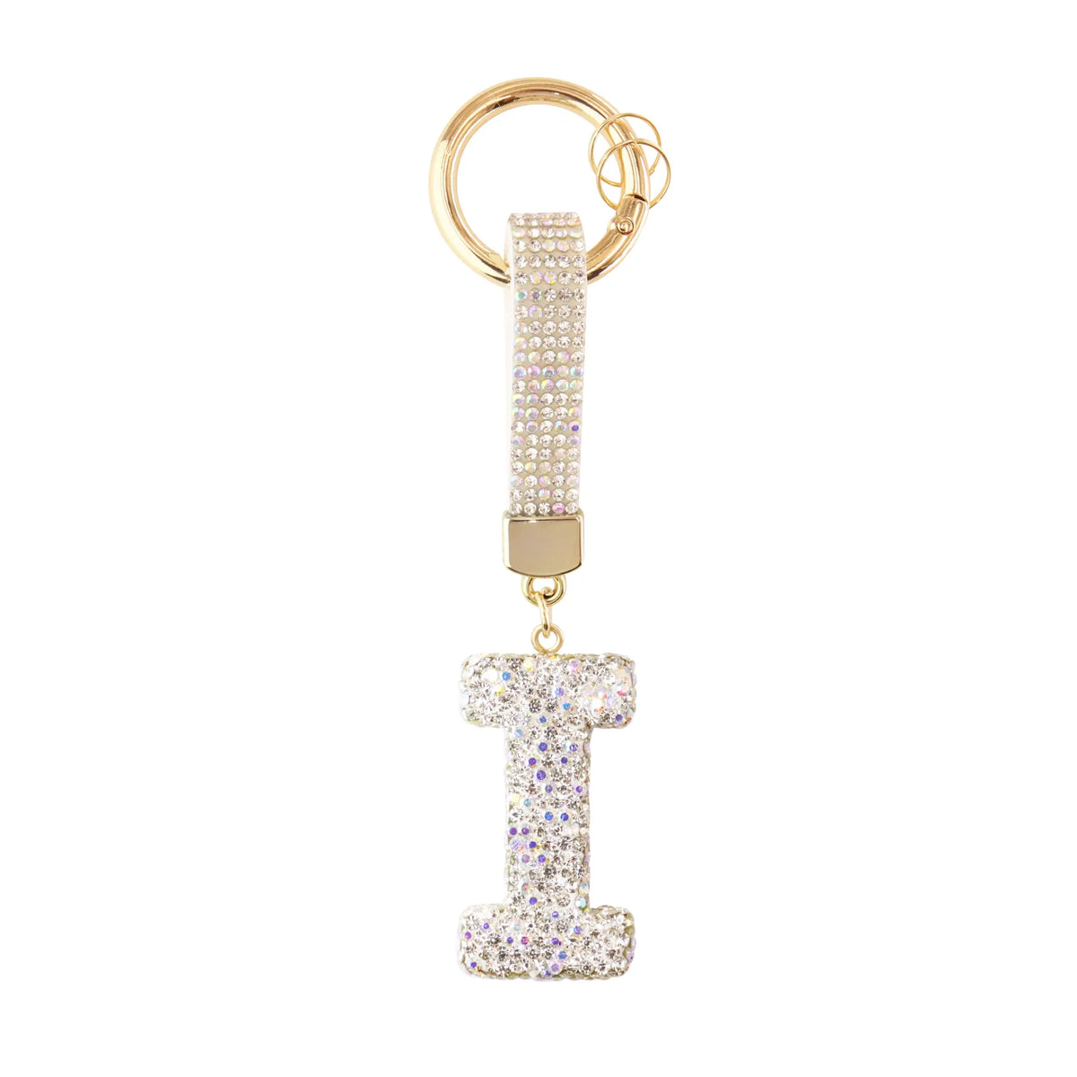 Sparkle Initial ¨C Bag Charm (Silver)