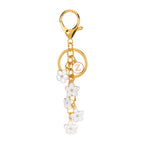 Daisy Flower Initial Letter - Bag Charm (White)