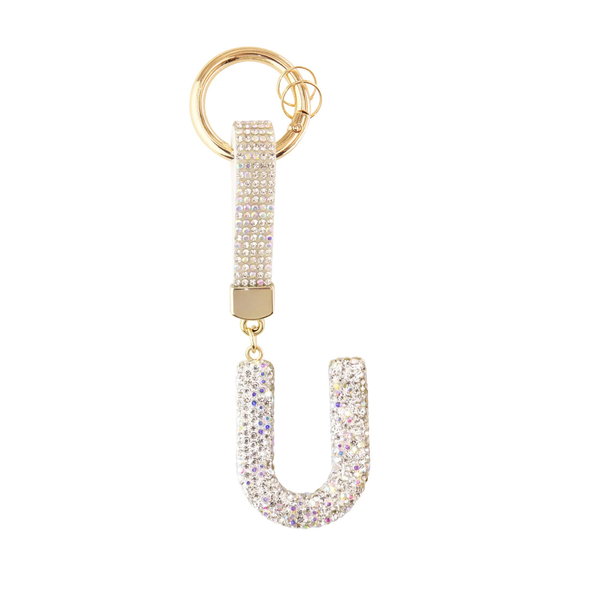 Sparkle Initial ¨C Bag Charm (Silver)