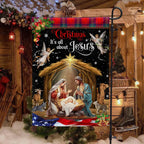Christmas It¡¯s All About Jesus Flag