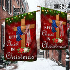 Keep Christ In Christmas Christian Flag