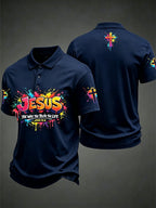 Men's Christian Jesus Cross Short Sleeve T-shirt
