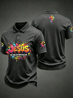 Men's Christian Jesus Cross Short Sleeve T-shirt