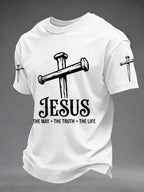 Men's Christian Cross Print Tee
