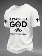 Men's Prayer Is The Signal Print Tee