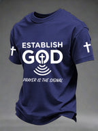 Men's Prayer Is The Signal Print Tee