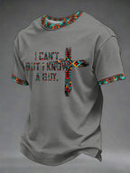 Men's "I Can't But I Know A Guy" Printed Casual T-Shirt