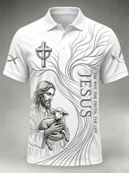 Men's The Way The Truth And The Life Printed Casual Top