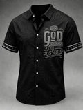 Men's Faith Print Casual Shirt