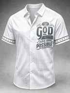 Men's Faith Print Casual Shirt