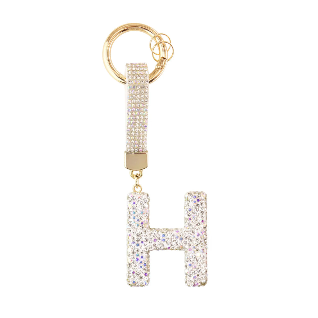 Sparkle Initial ¨C Bag Charm (Silver)