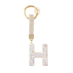 Sparkle Initial ¨C Bag Charm (Silver)