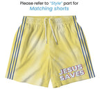 Jesus Saves Christian Yellow Collar Jersey